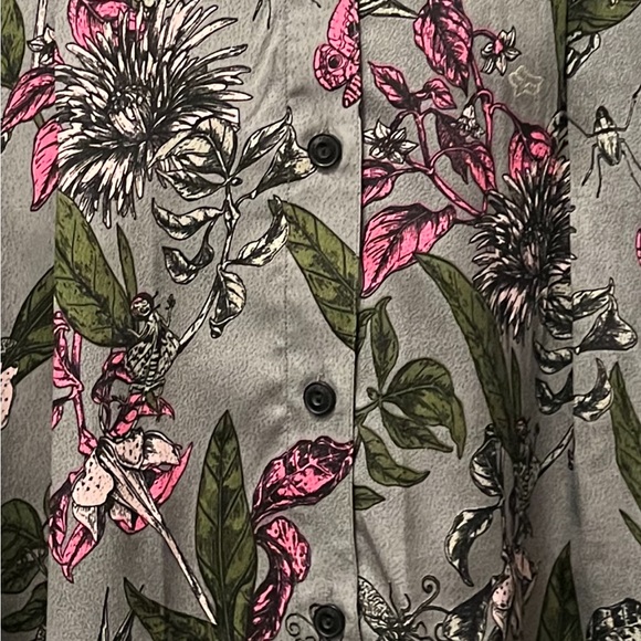 Fox | Juniors Floral Print Button-Down Skirt w/ Pockets | Size Large - Picture 5 of 10